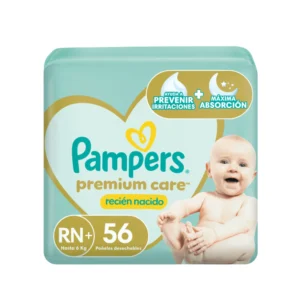 Pañales Pampers Deluxe Protection RN+ x 56 un