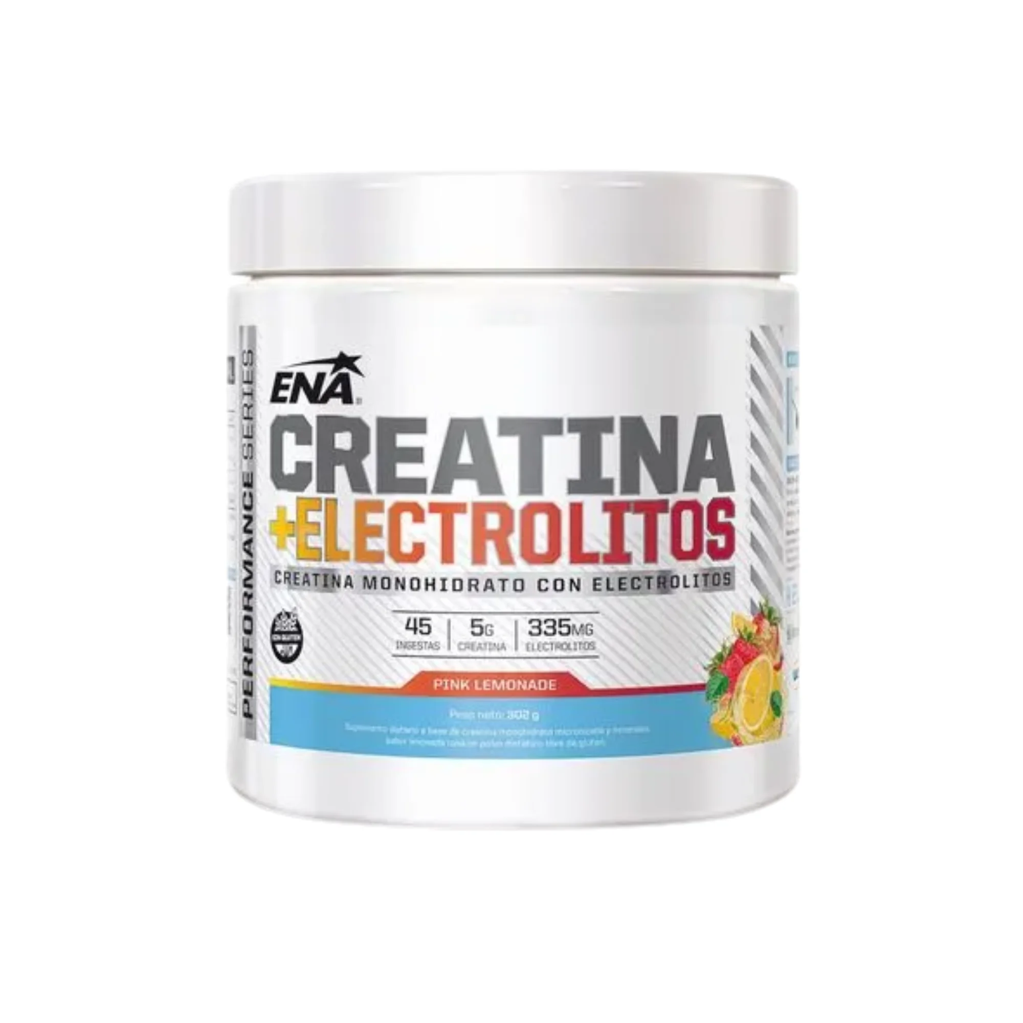 Suplemento Deportivo Creatina + Electrolitos Ena Pink Lemonade x 302 g